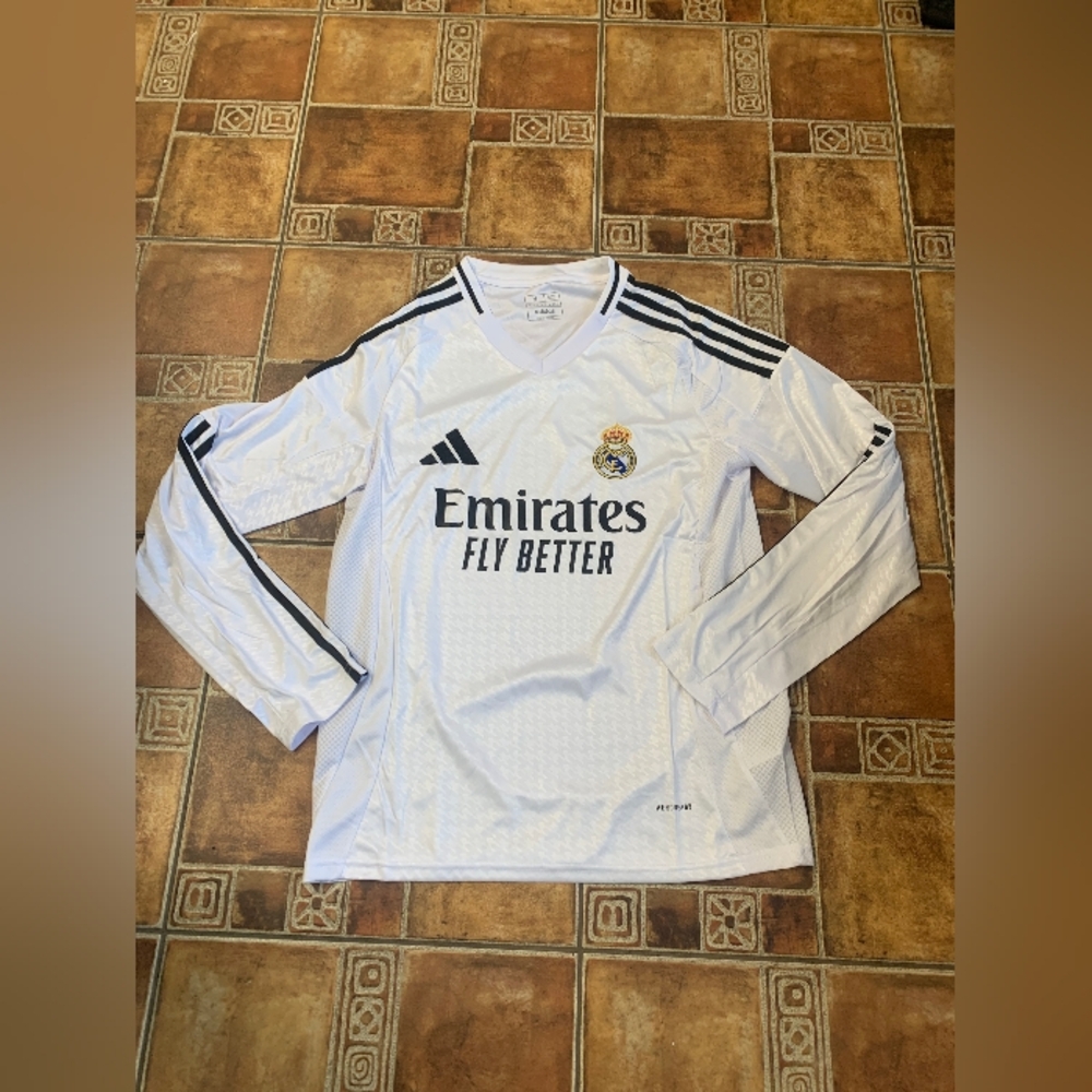Adidas Real Madrid 2024/25 Long Sleeve Jersey Size M